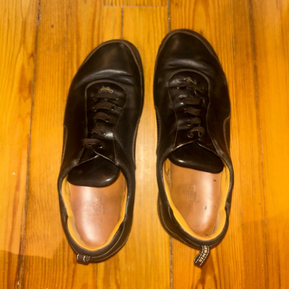Hermes Men’s Black Leather Shoes